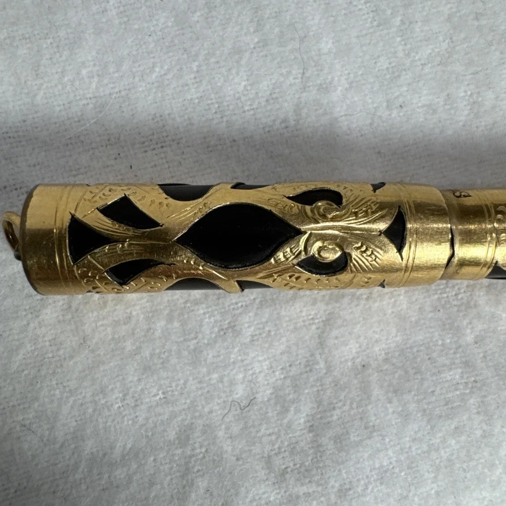 Vintage 1930s Sheaffer Fountain Pen Victorian Filigree Gold Overlay
